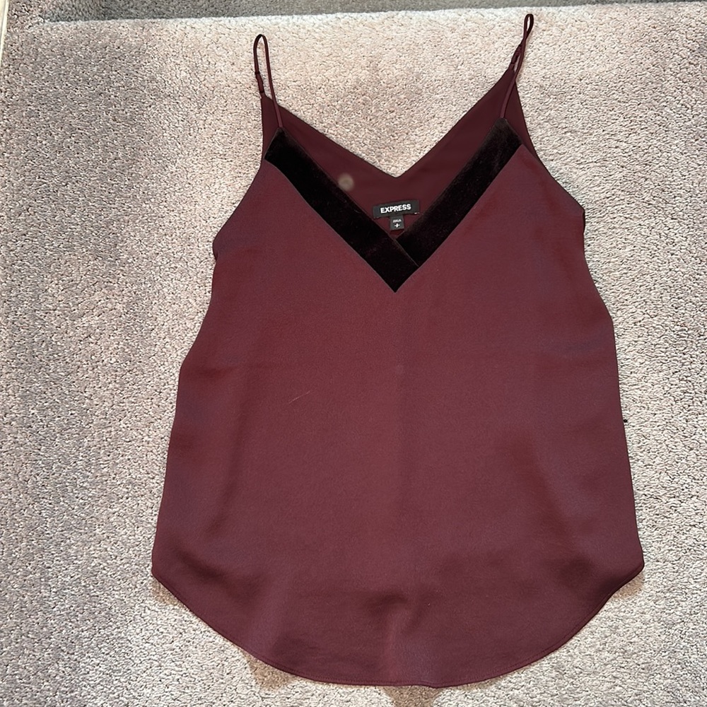 Express maroon camisole blouse